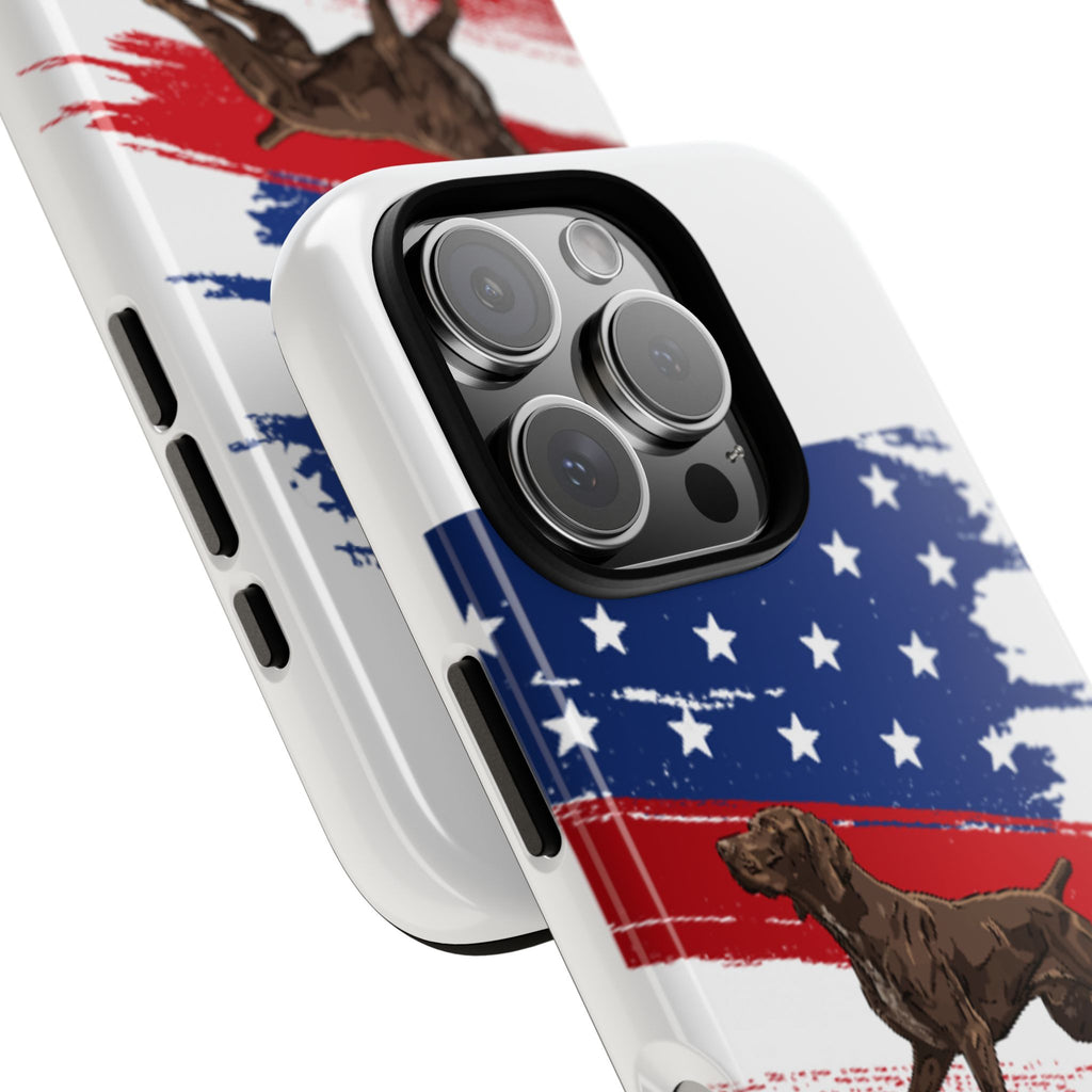 American Flag Pointer Dog phone case | Tough Cases