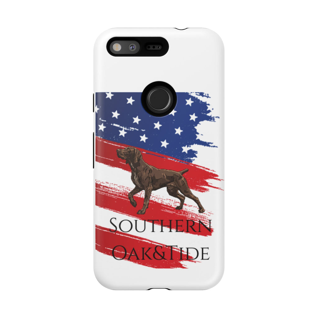 American Flag Pointer Dog phone case | Tough Cases