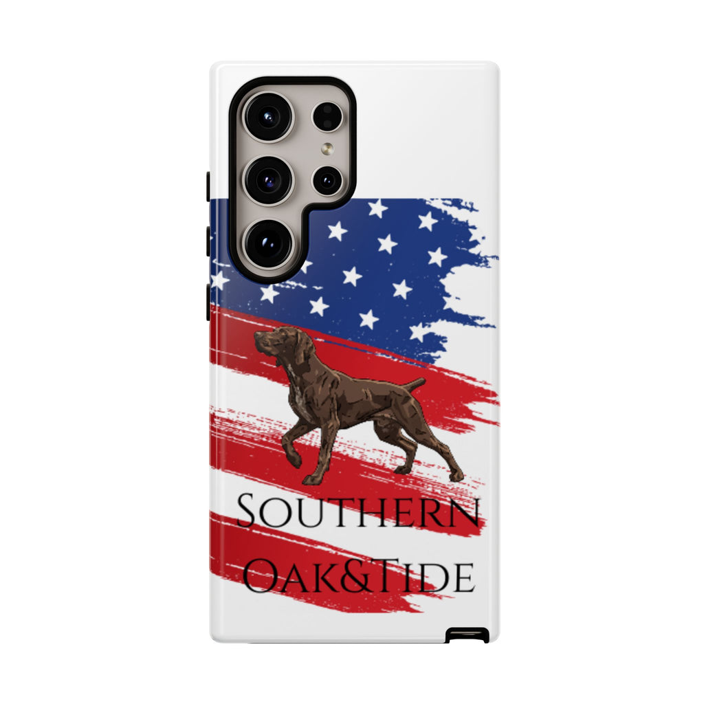American Flag Pointer Dog phone case | Tough Cases