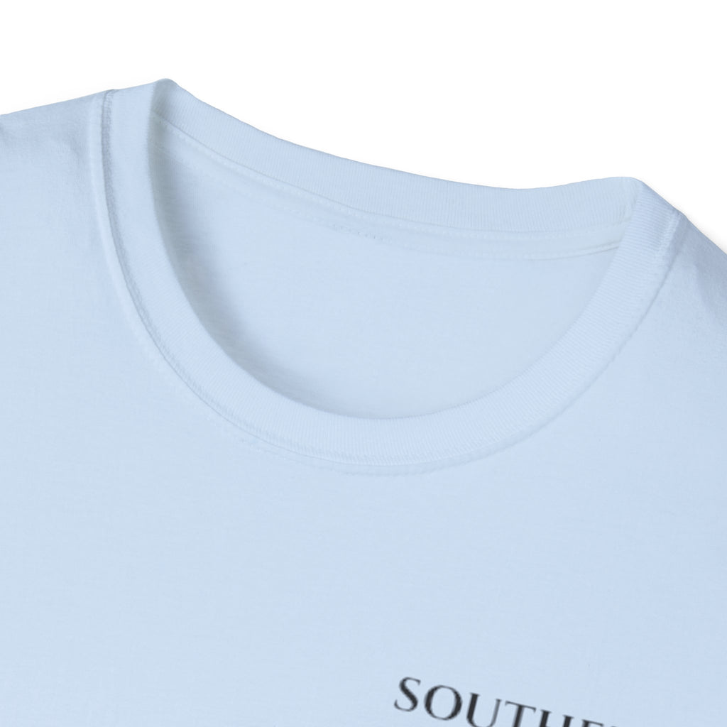 Southern Oaktide Fishing Tee — Sunset Boat Graphic T-Shirt