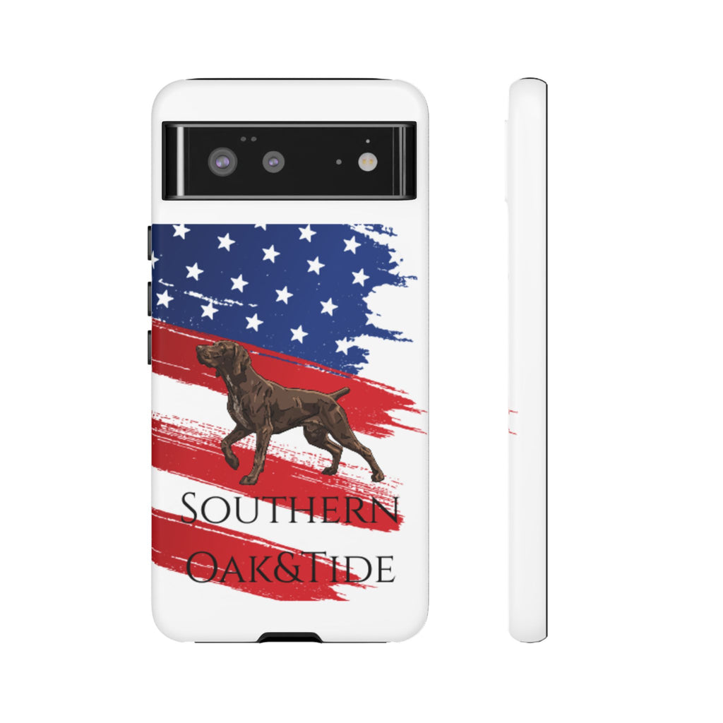 American Flag Pointer Dog phone case | Tough Cases