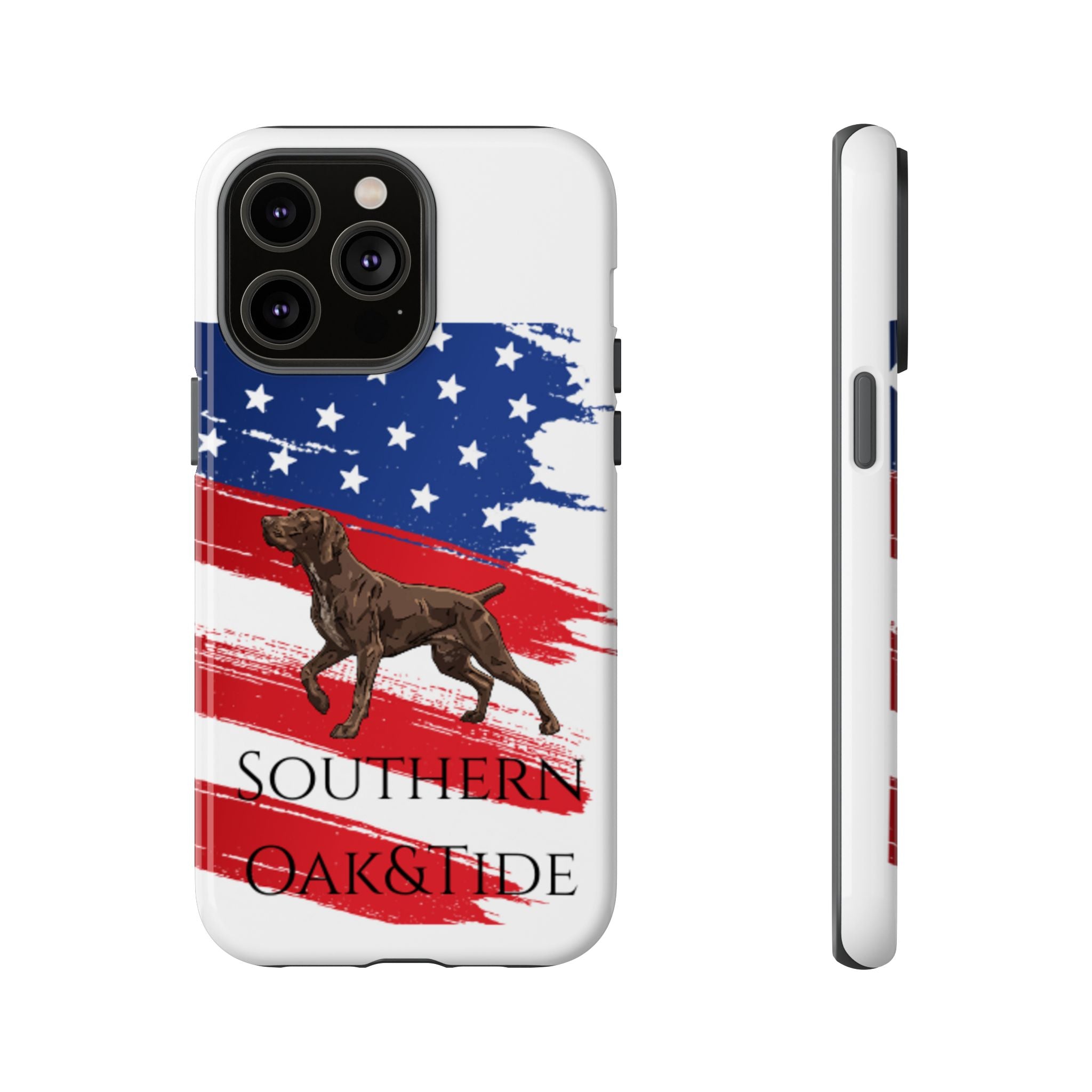 American Flag Pointer Dog phone case | Tough Cases