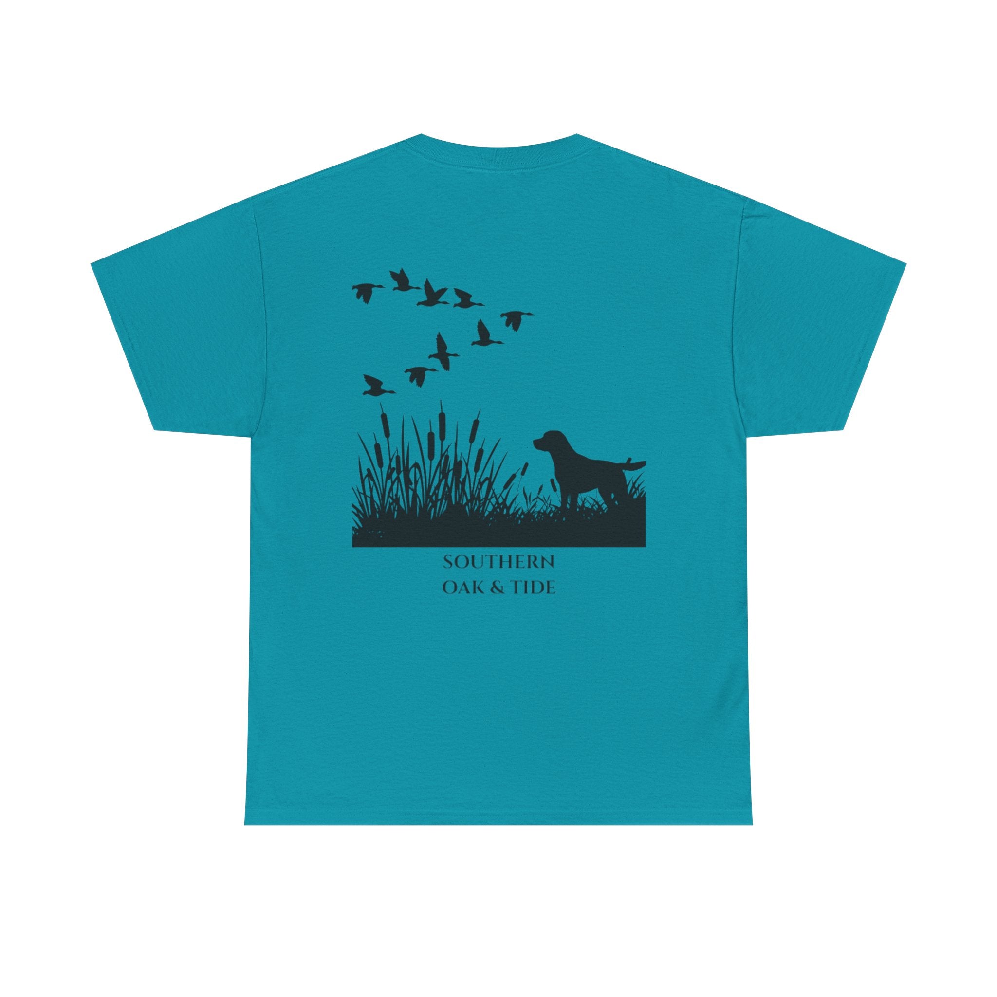 Unisex Heavy Cotton Tee (dog & ducks)