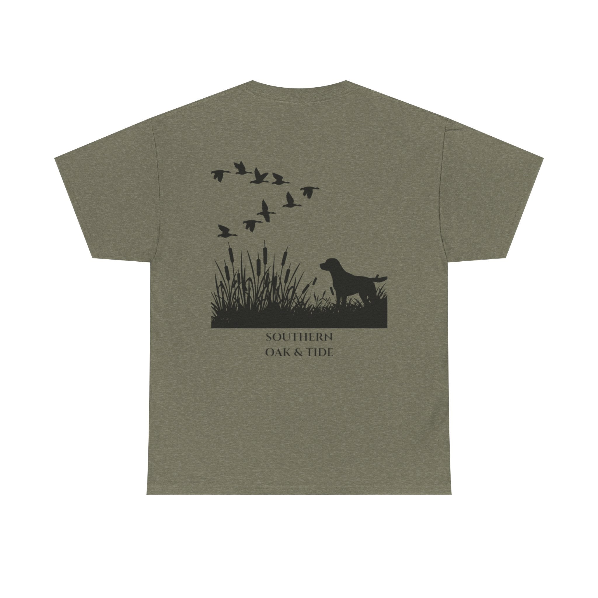 Unisex Heavy Cotton Tee (dog & ducks)
