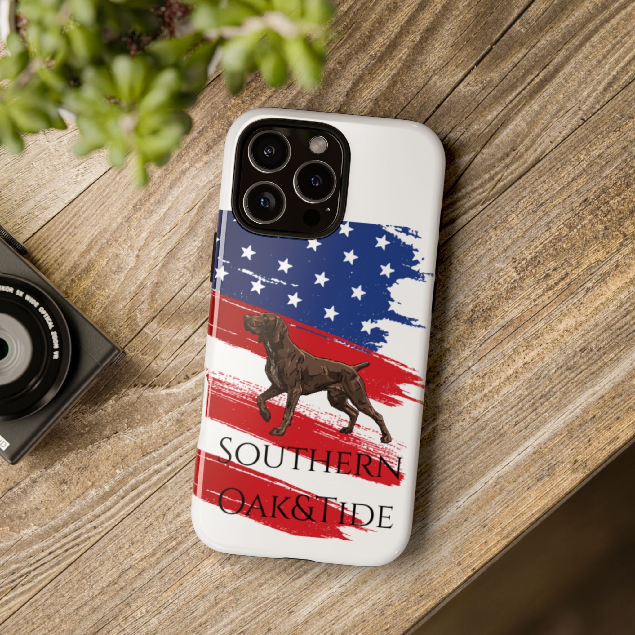 American Flag Pointer Dog phone case | Tough Cases