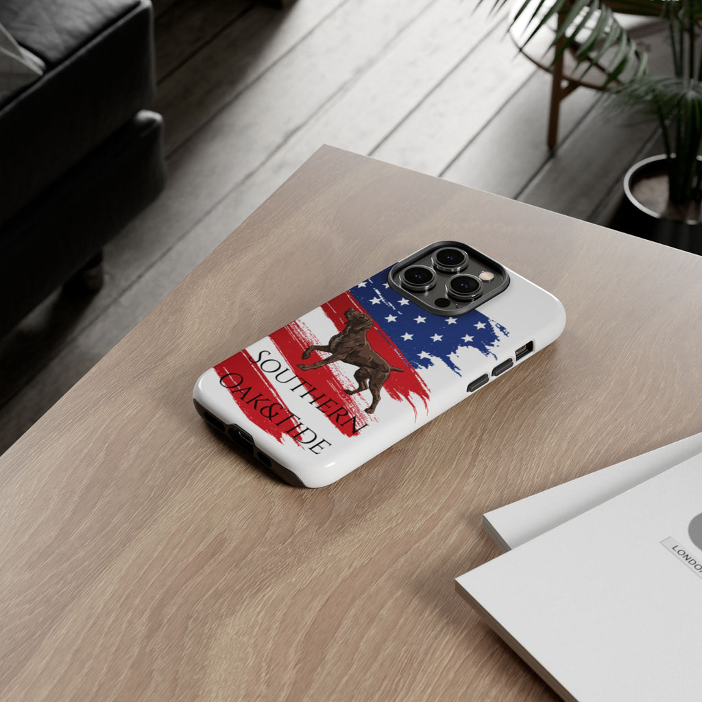 American Flag Pointer Dog phone case | Tough Cases