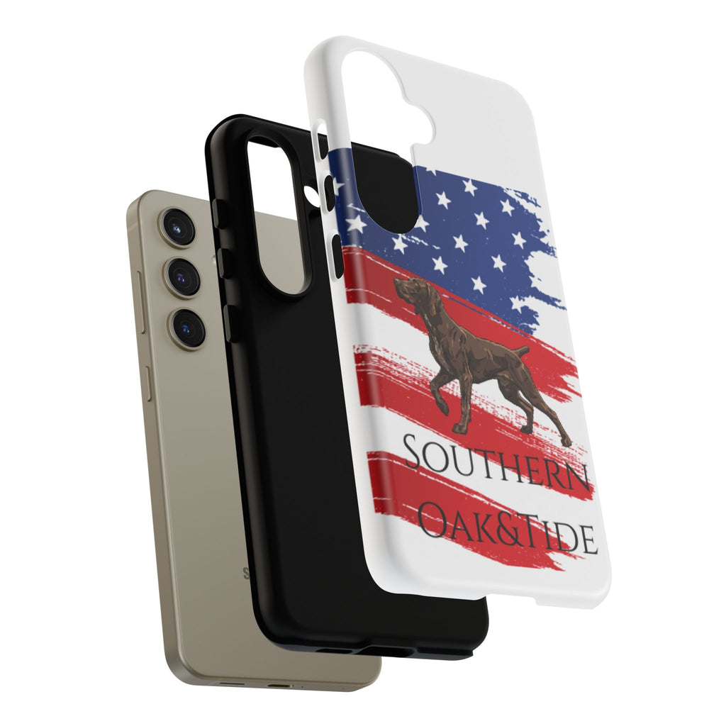 American Flag Pointer Dog phone case | Tough Cases