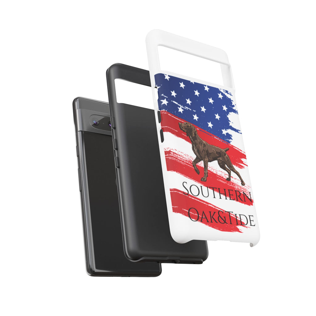 American Flag Pointer Dog phone case | Tough Cases