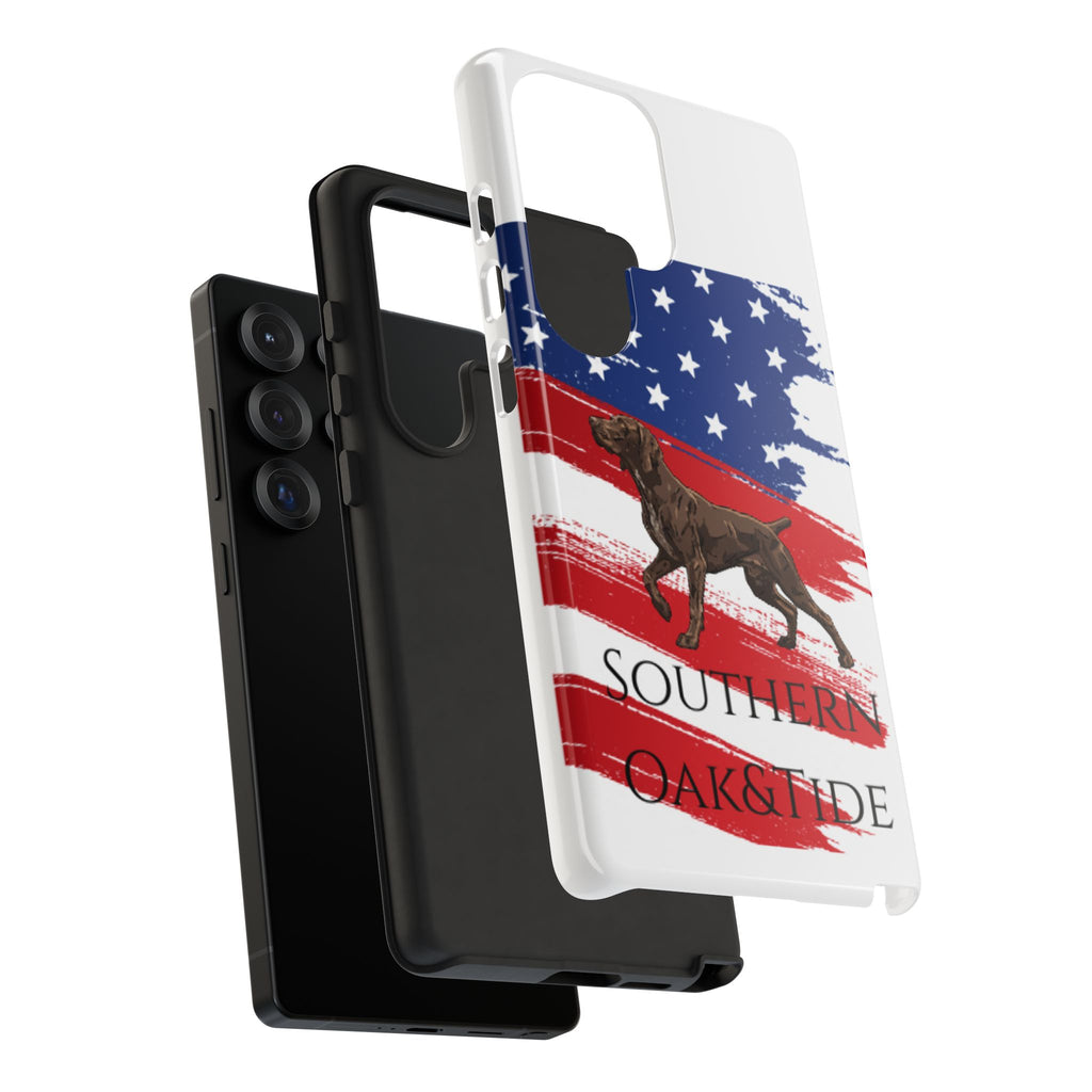 American Flag Pointer Dog phone case | Tough Cases