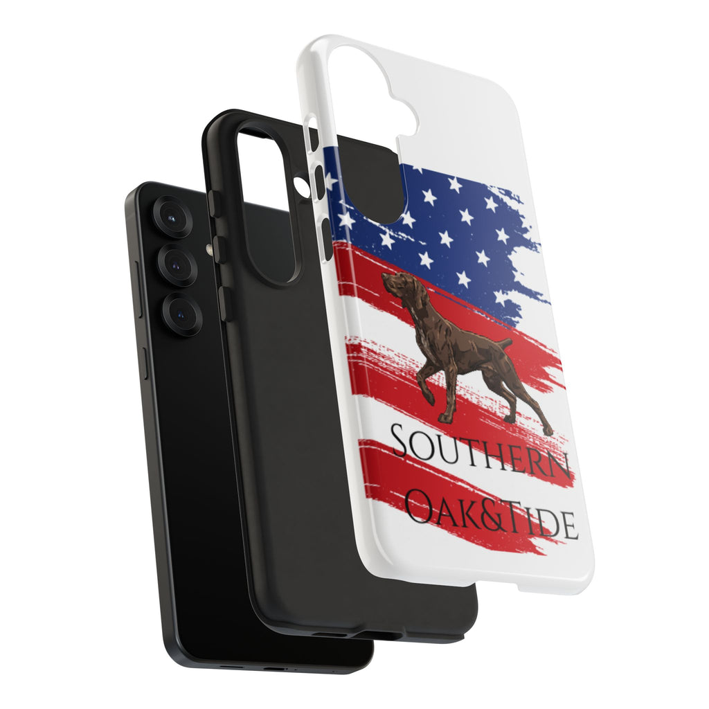 American Flag Pointer Dog phone case | Tough Cases