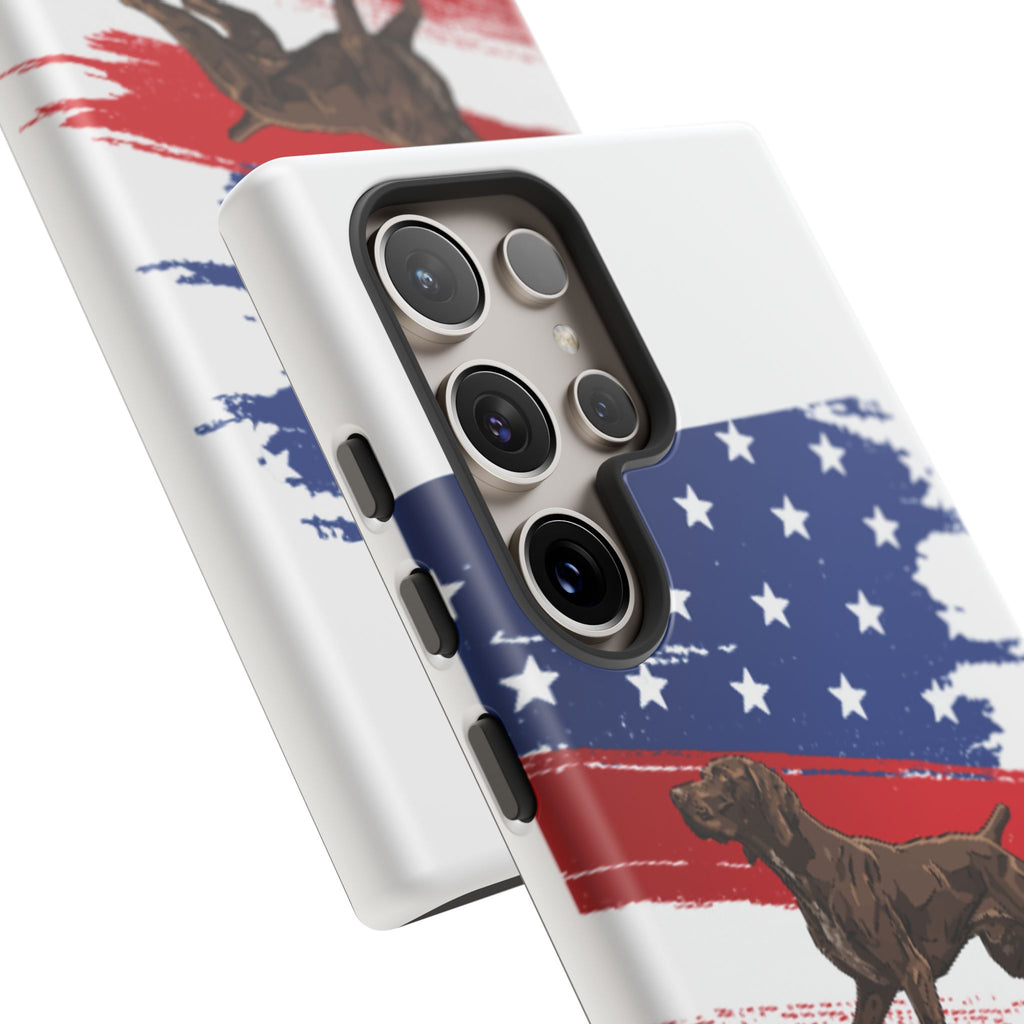 American Flag Pointer Dog phone case | Tough Cases