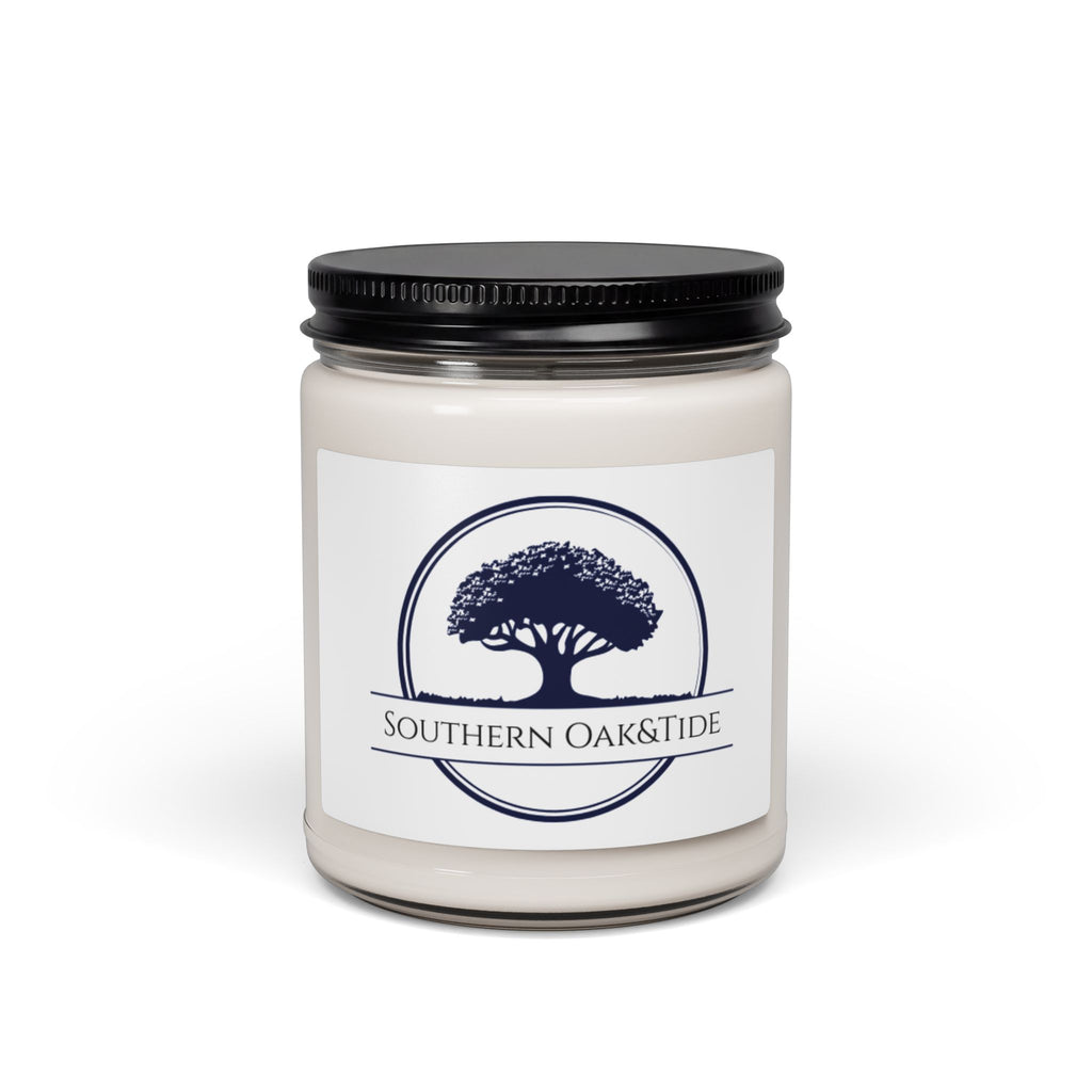 Southern Oak & Tide logo Candle, Soy Candle 9oz | Coastal Oak Scent