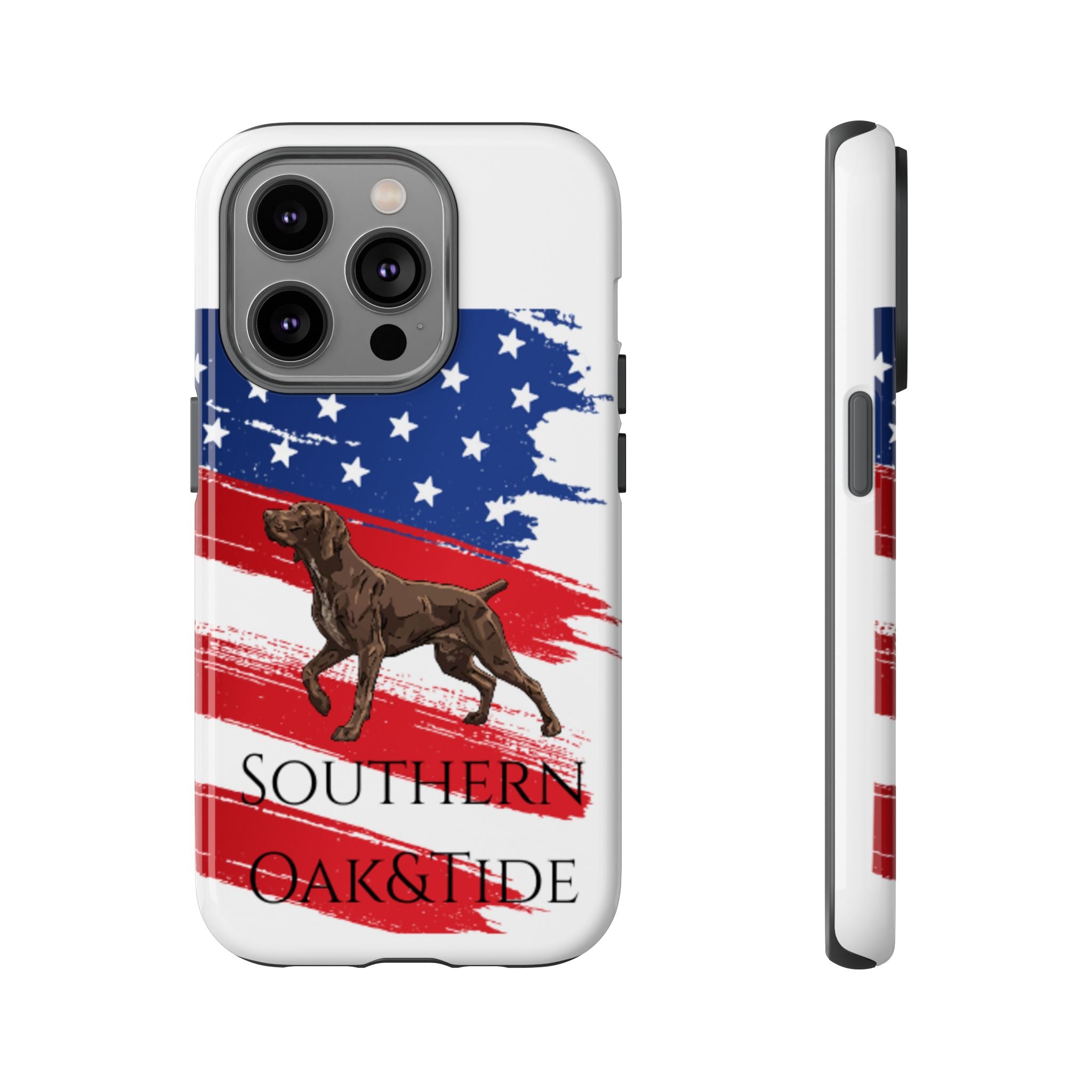 American Flag Pointer Dog phone case | Tough Cases