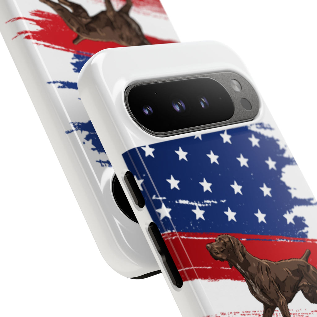 American Flag Pointer Dog phone case | Tough Cases