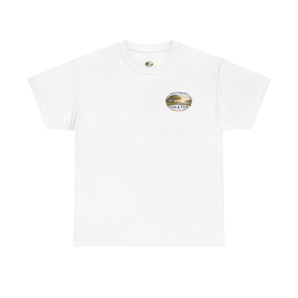 Unisex Heavy Cotton Tee(ducks on water)