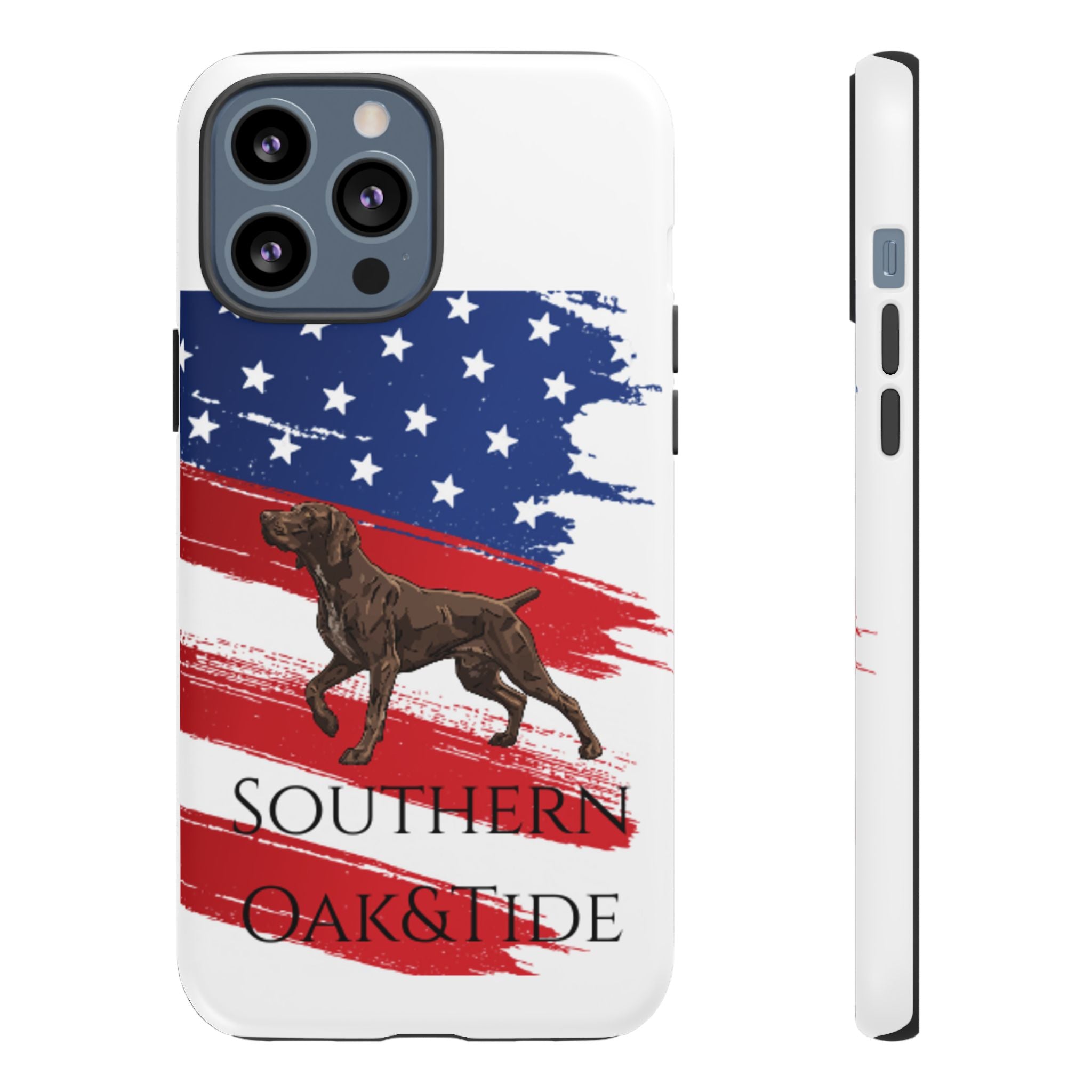 American Flag Pointer Dog phone case | Tough Cases