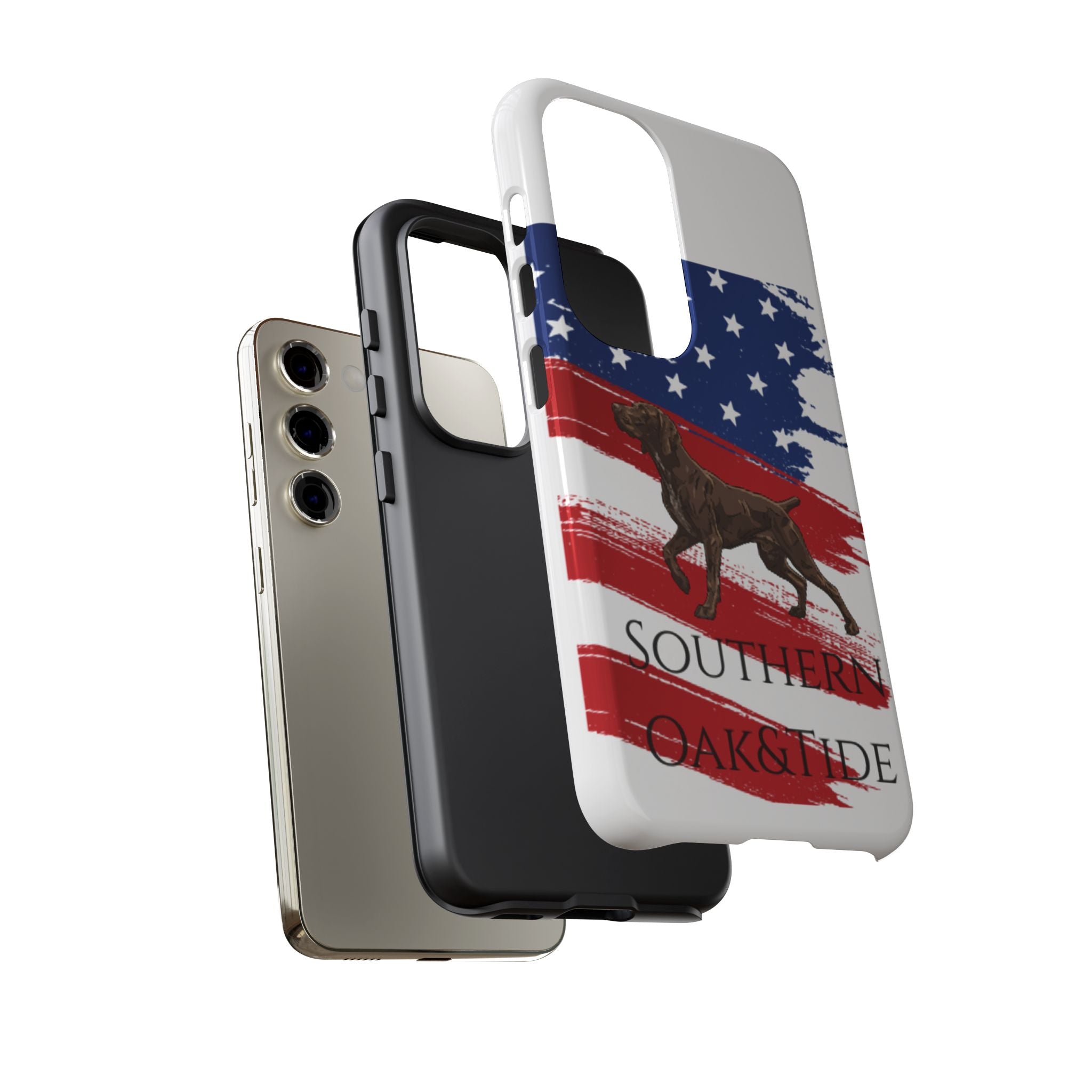 American Flag Pointer Dog phone case | Tough Cases
