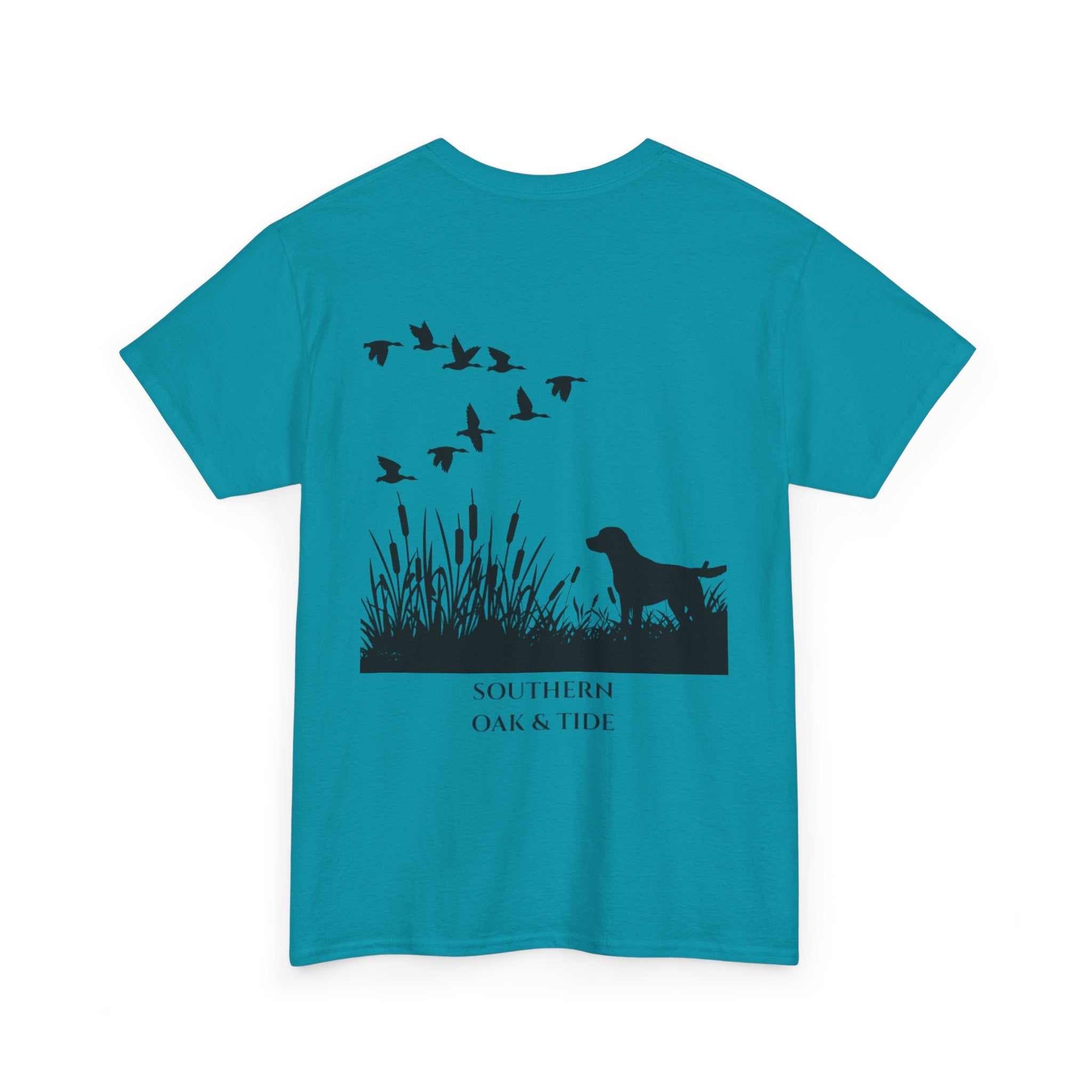 Unisex Heavy Cotton Tee (dog & ducks)