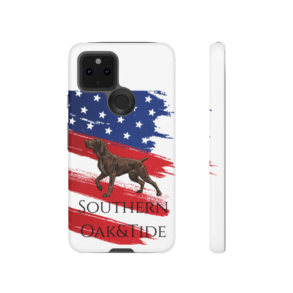 American Flag Pointer Dog phone case | Tough Cases