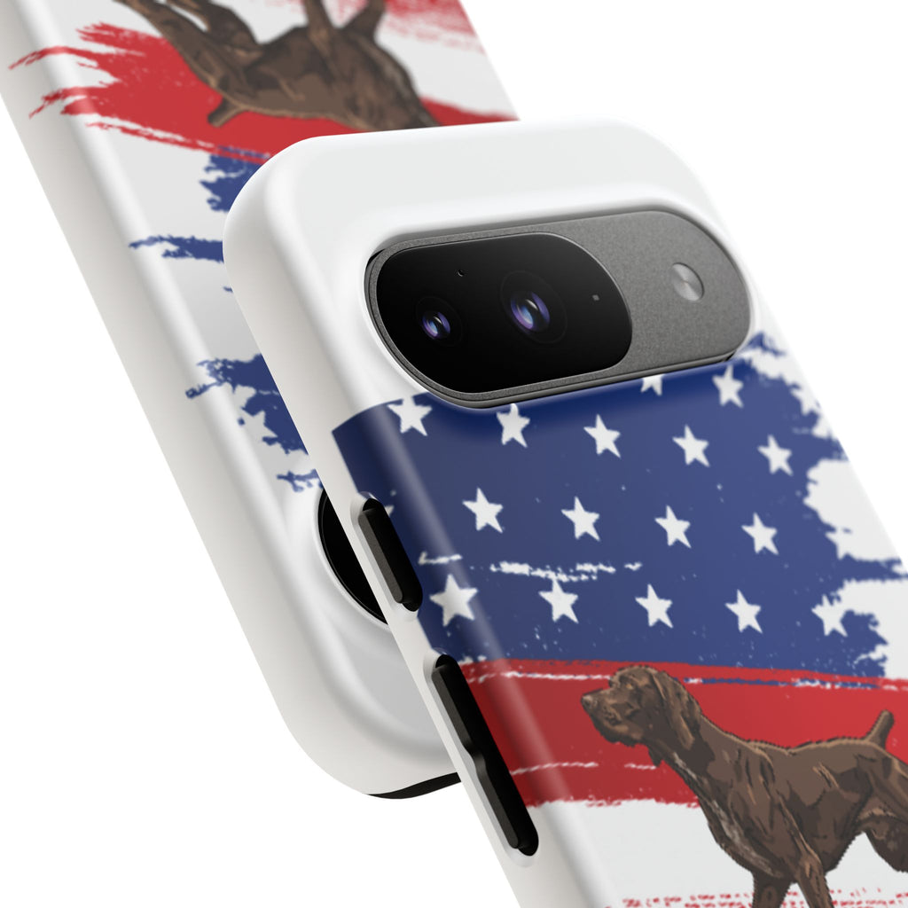 American Flag Pointer Dog phone case | Tough Cases