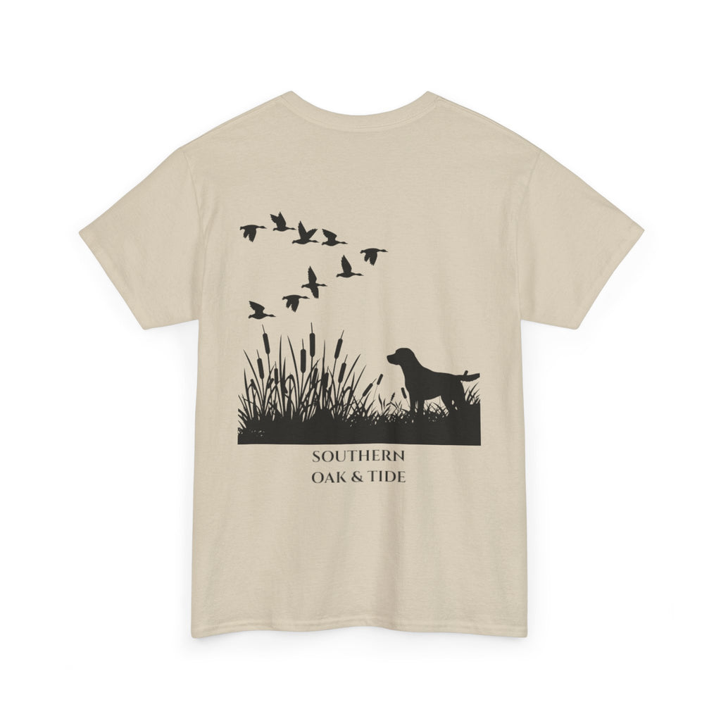 Unisex Heavy Cotton Tee (dog & ducks)