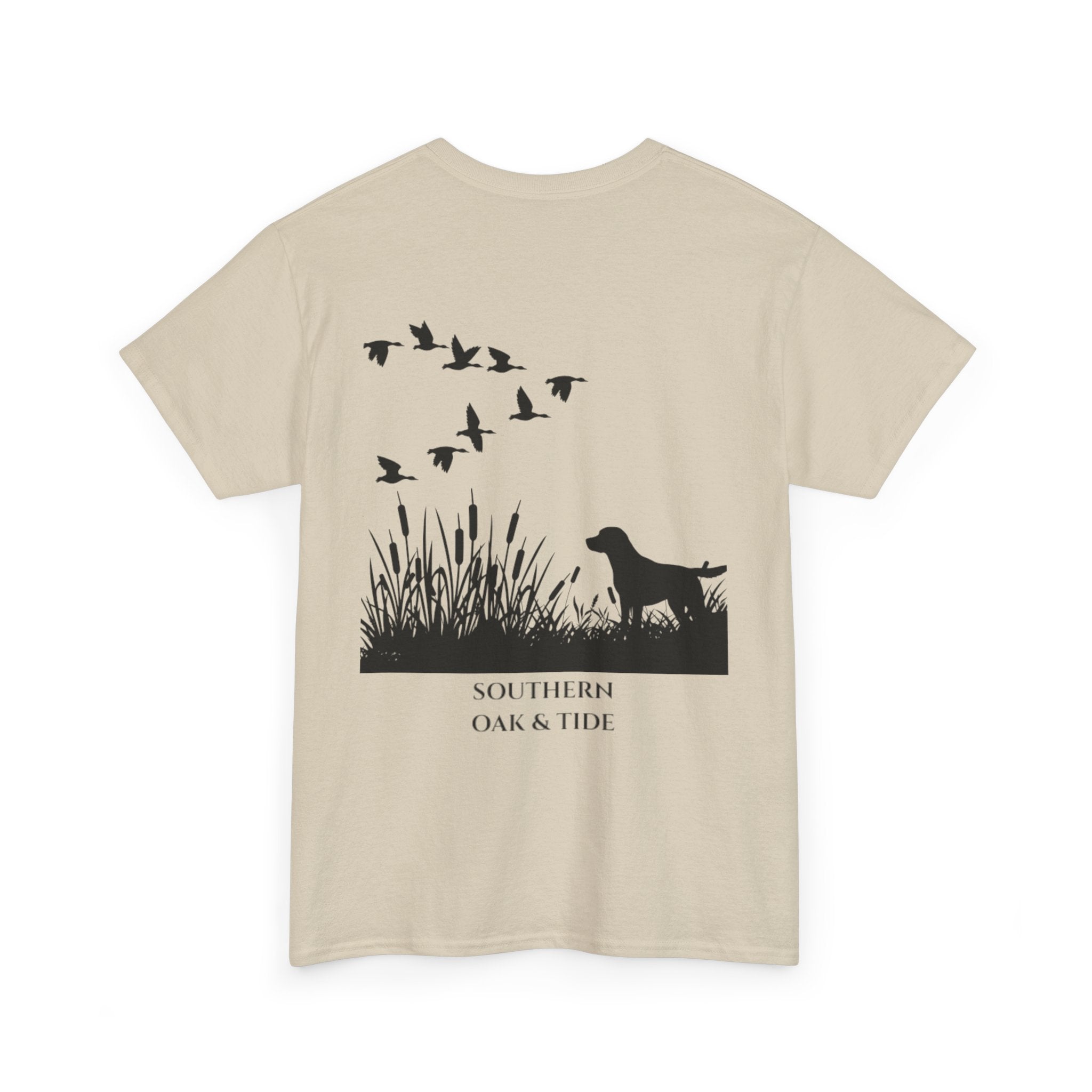 Unisex Heavy Cotton Tee (dog & ducks)