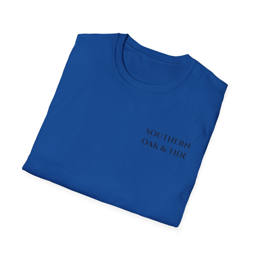 Patriotic Hunting Dog T-Shirt – “Southern Oak & Tide” USA Flag Tee