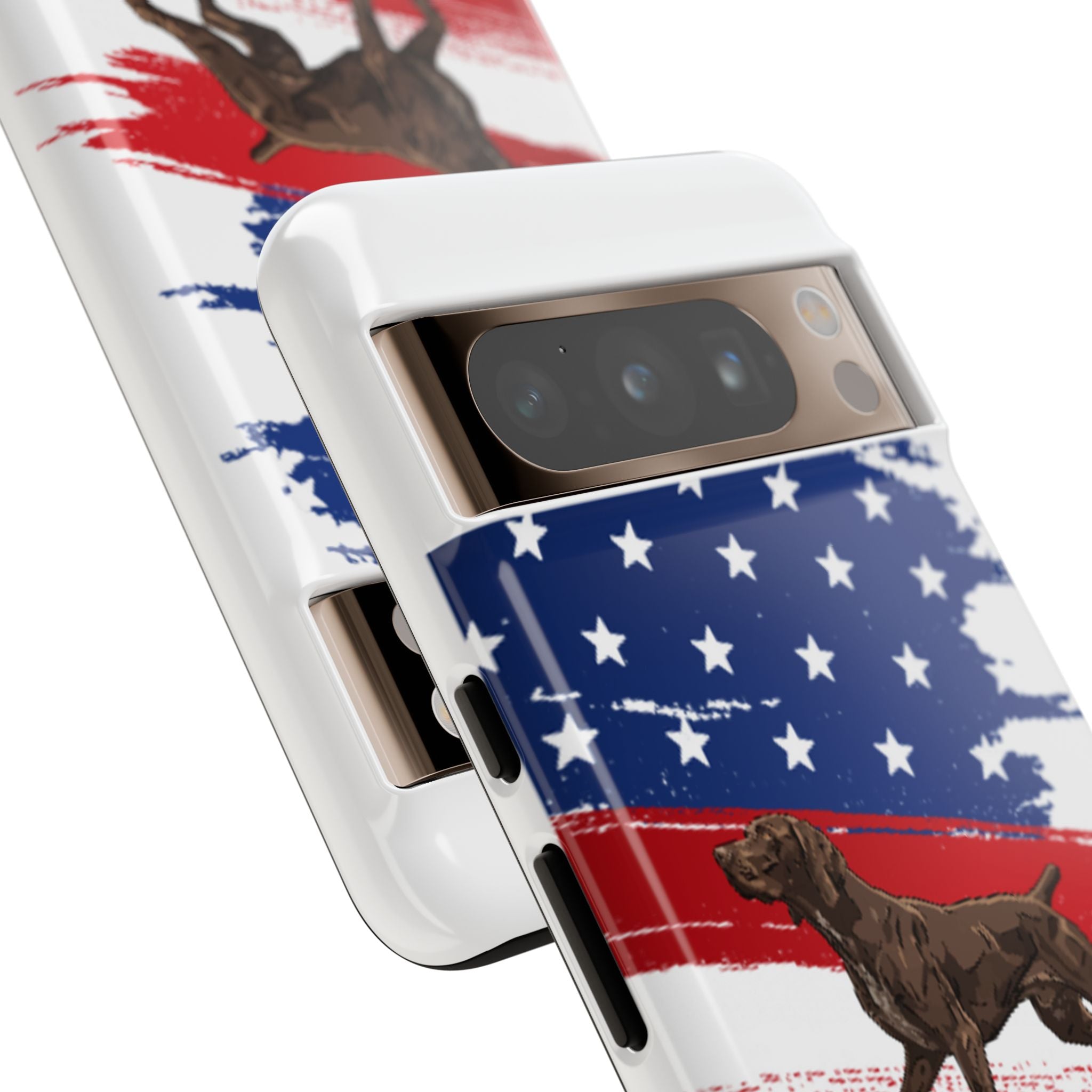 American Flag Pointer Dog phone case | Tough Cases