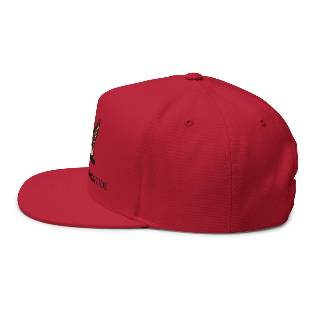 Duck Embroidered Flat Bill Cap — Southern Oak & Tide Logo