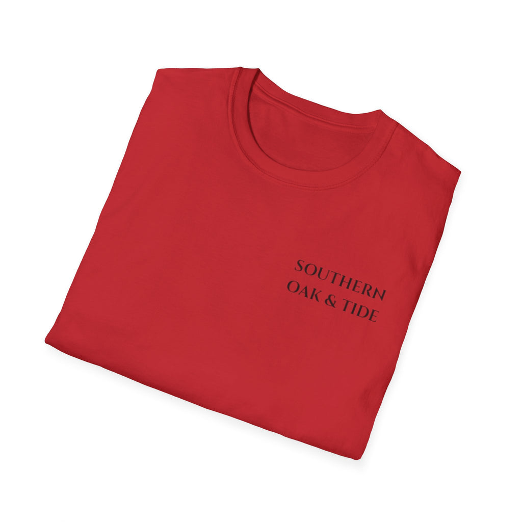 Patriotic Hunting Dog T-Shirt – “Southern Oak & Tide” USA Flag Tee