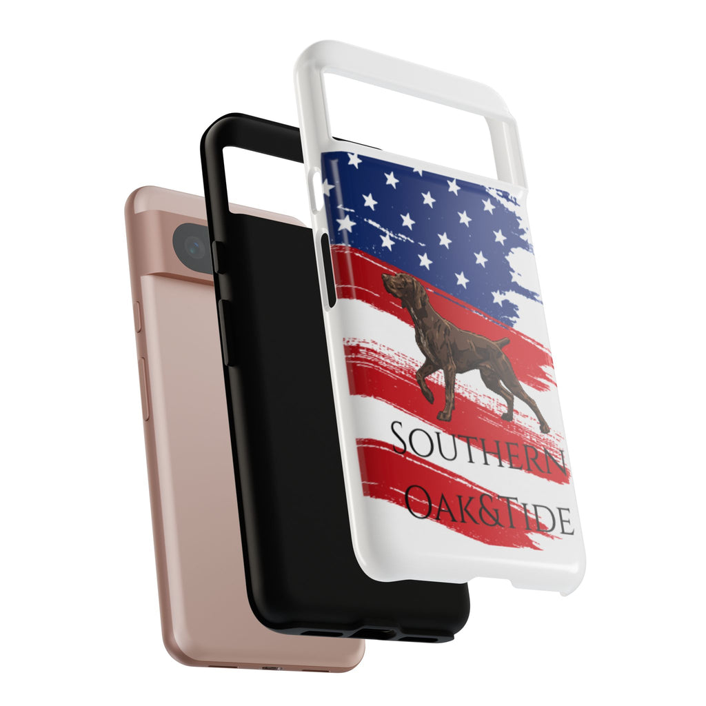 American Flag Pointer Dog phone case | Tough Cases