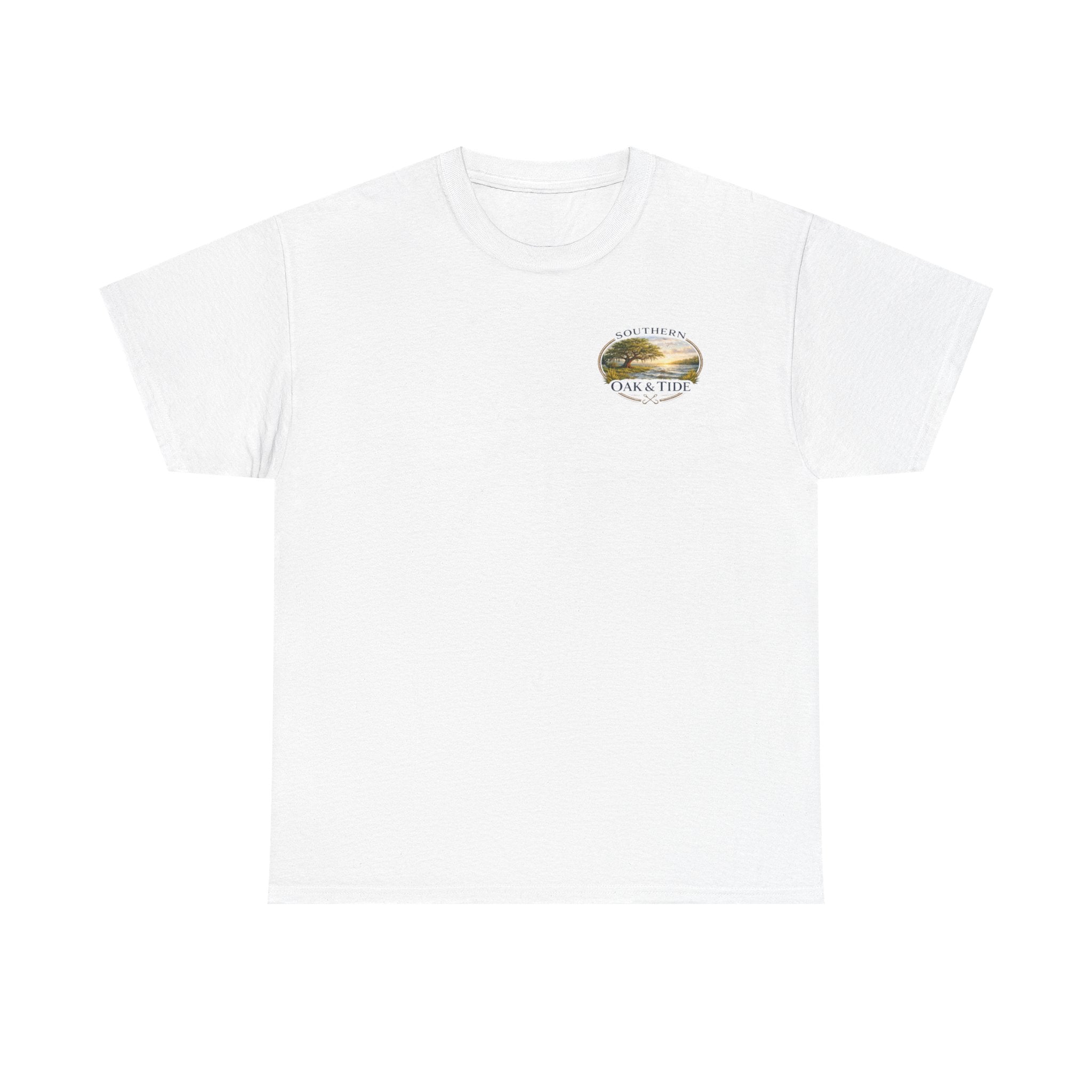Unisex Heavy Cotton Tee(American flag with duck & dog)