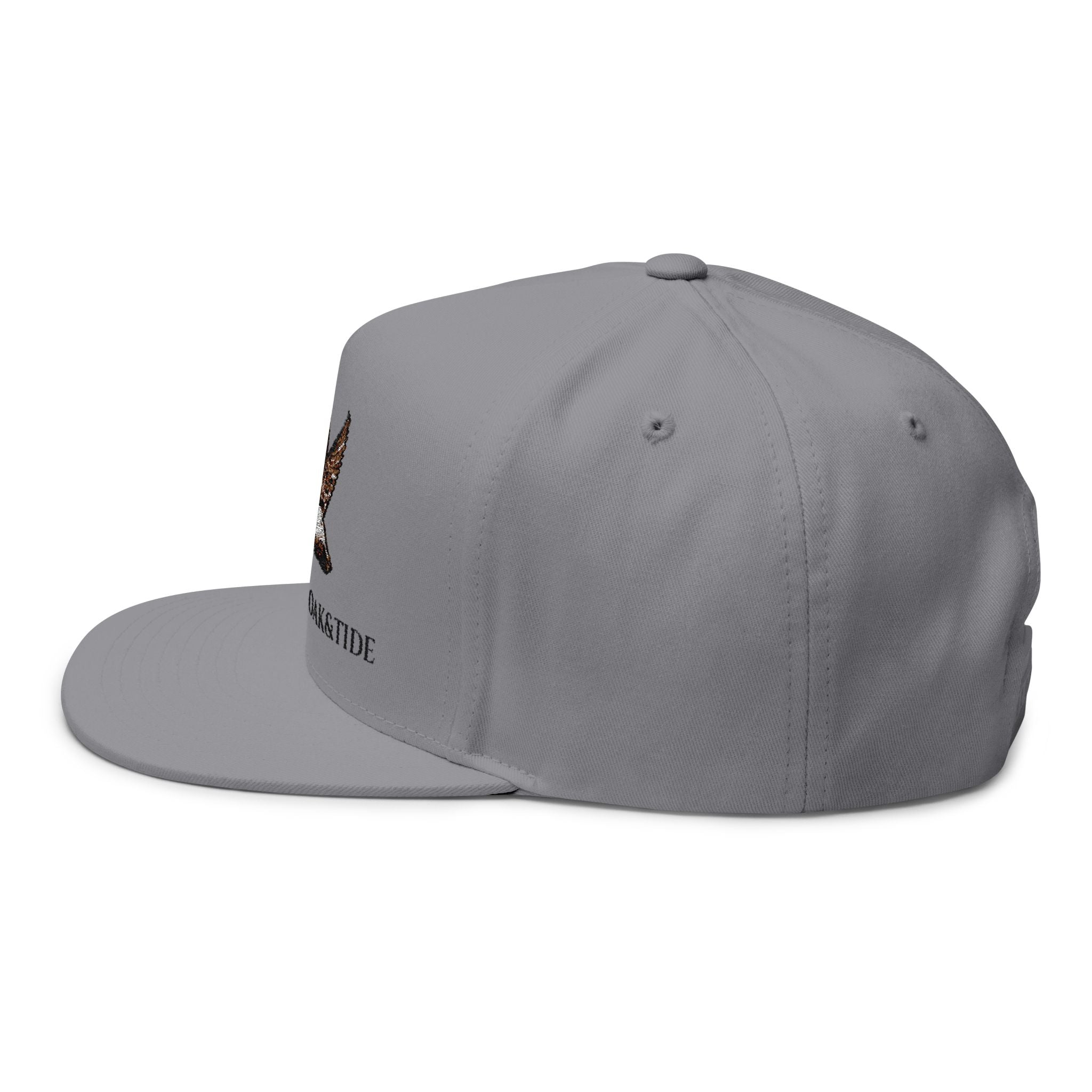 Duck Embroidered Flat Bill Cap — Southern Oak & Tide Logo