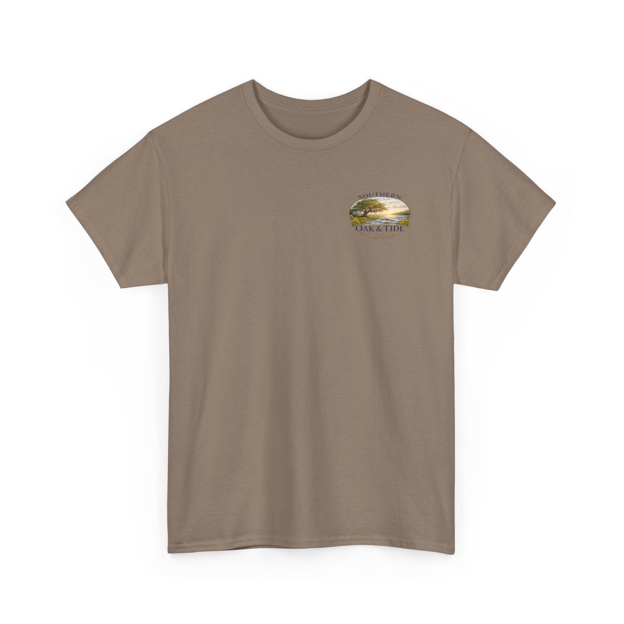 Unisex Heavy Cotton Tee(dog in sunset)