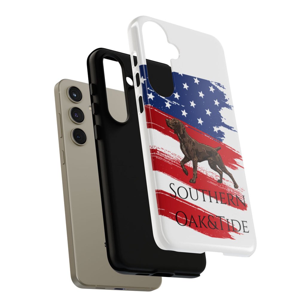 American Flag Pointer Dog phone case | Tough Cases