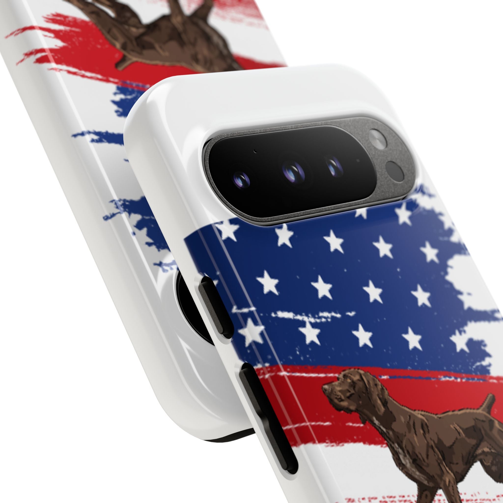 American Flag Pointer Dog phone case | Tough Cases