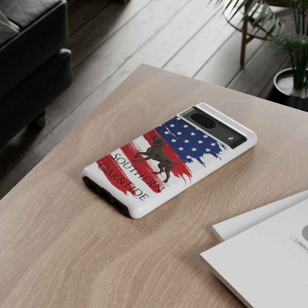 American Flag Pointer Dog phone case | Tough Cases