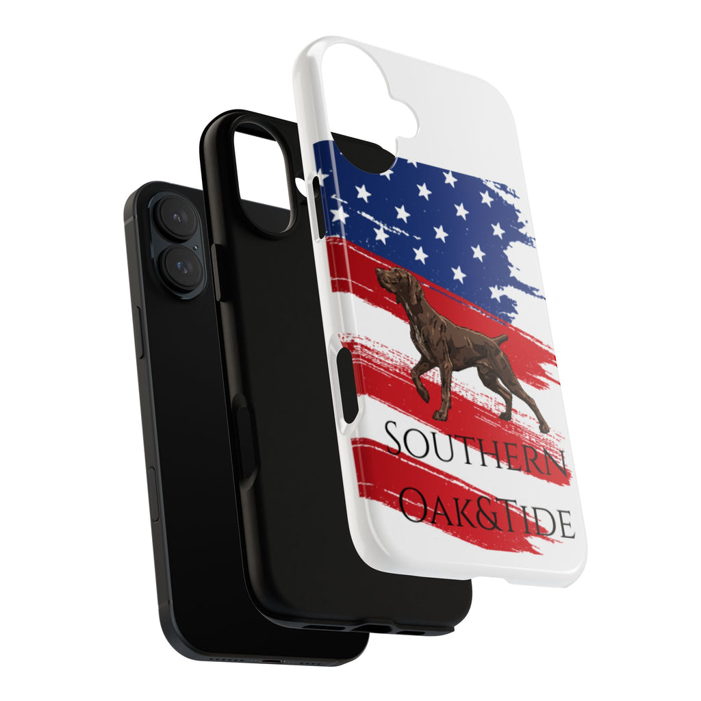 American Flag Pointer Dog phone case | Tough Cases