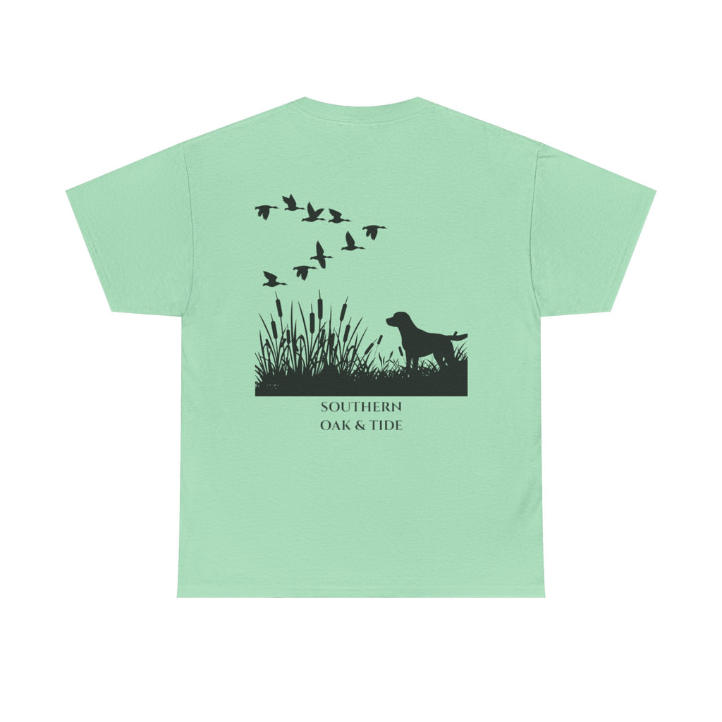 Unisex Heavy Cotton Tee (dog & ducks)