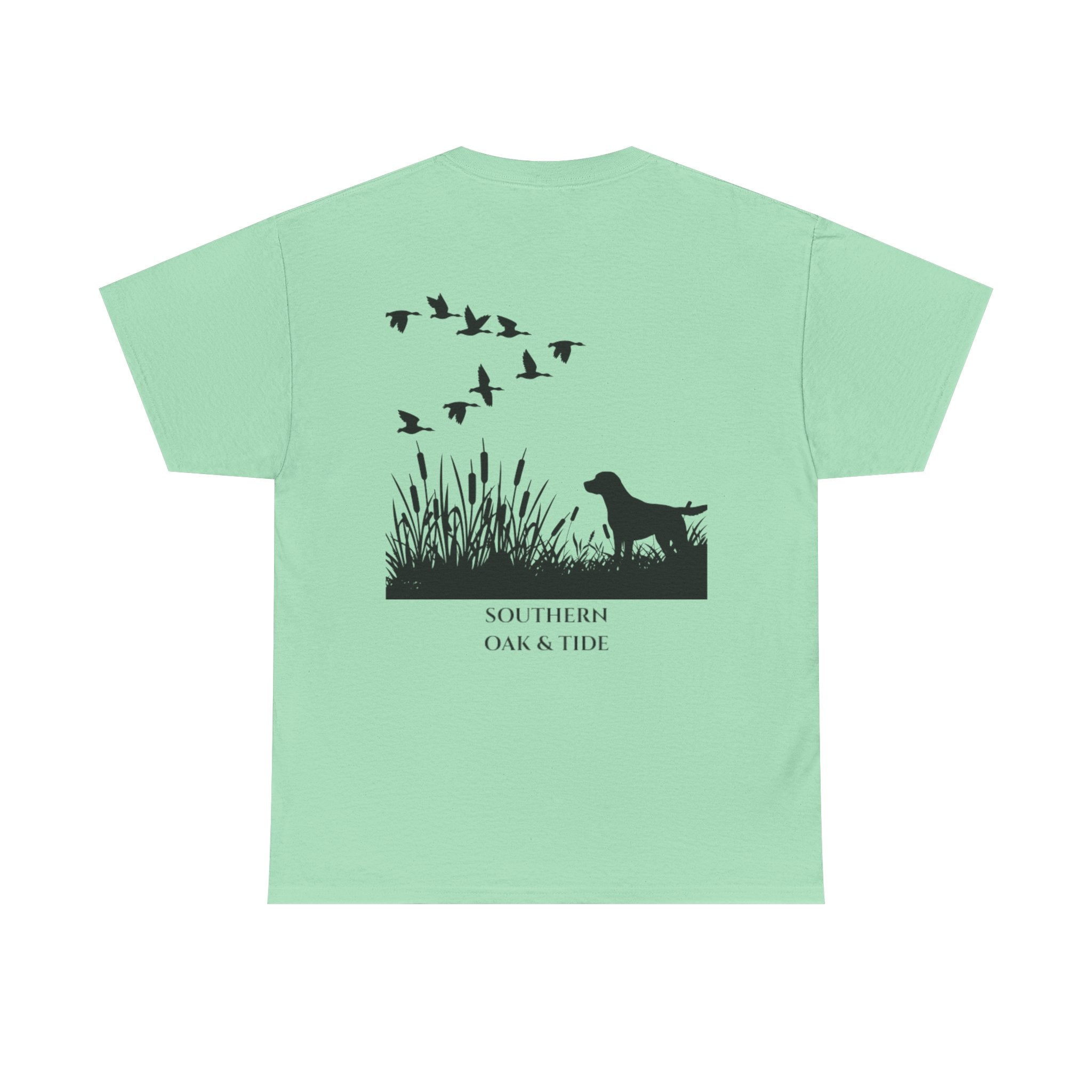 Unisex Heavy Cotton Tee (dog & ducks)