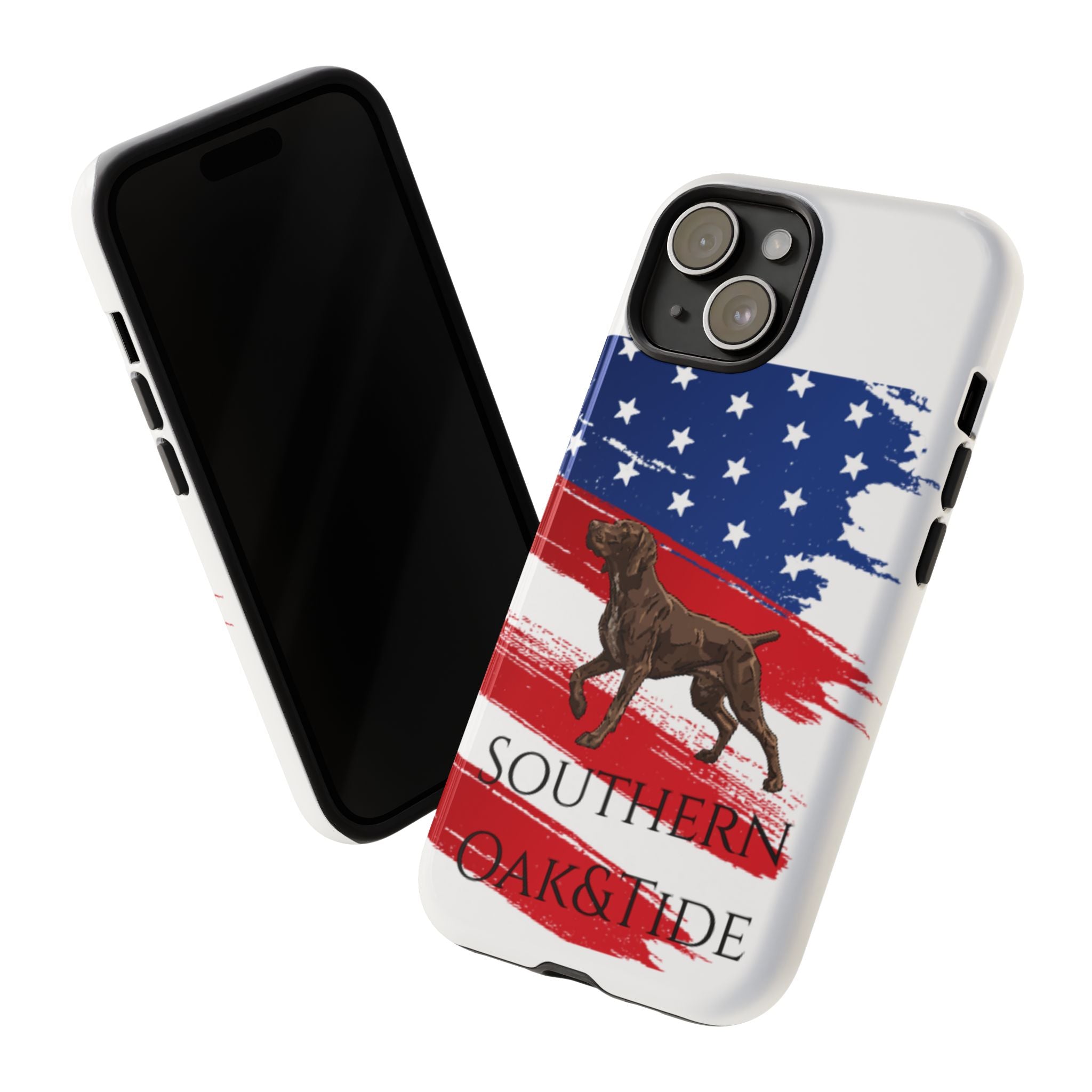 American Flag Pointer Dog phone case | Tough Cases