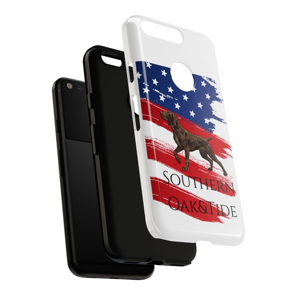 American Flag Pointer Dog phone case | Tough Cases