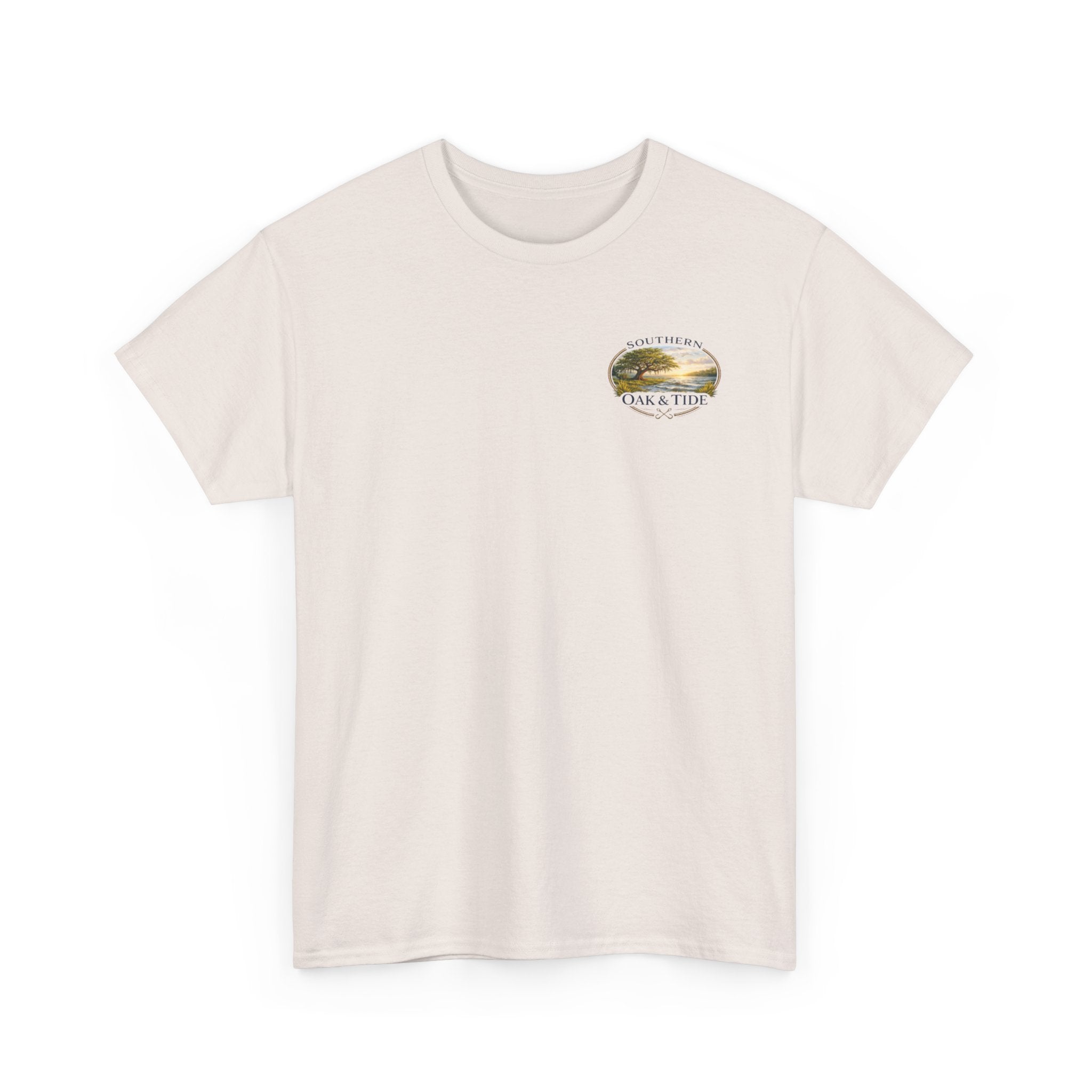 Unisex Heavy Cotton Tee(dog in sunset)