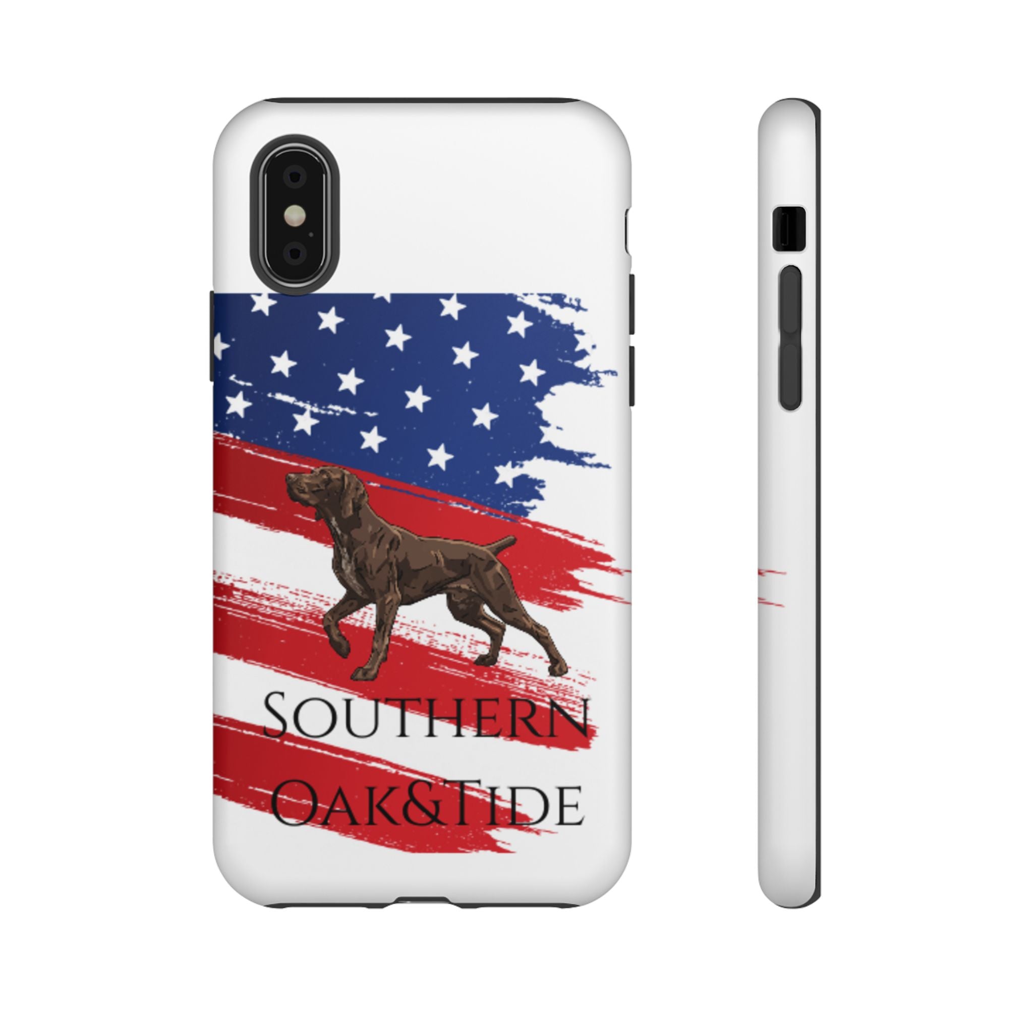 American Flag Pointer Dog phone case | Tough Cases