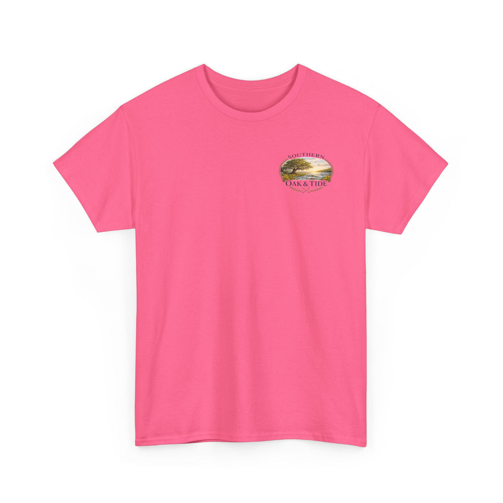 Unisex Heavy Cotton Tee(American flag with duck & dog)