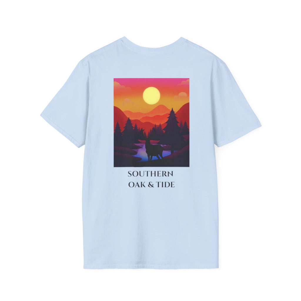 Sunset Mountain Landscape T-Shirt | Southern Oak & Tide