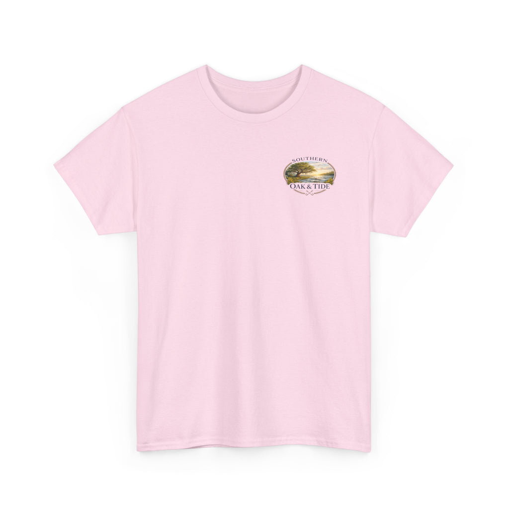 Unisex Heavy Cotton Tee(dog in sunset)