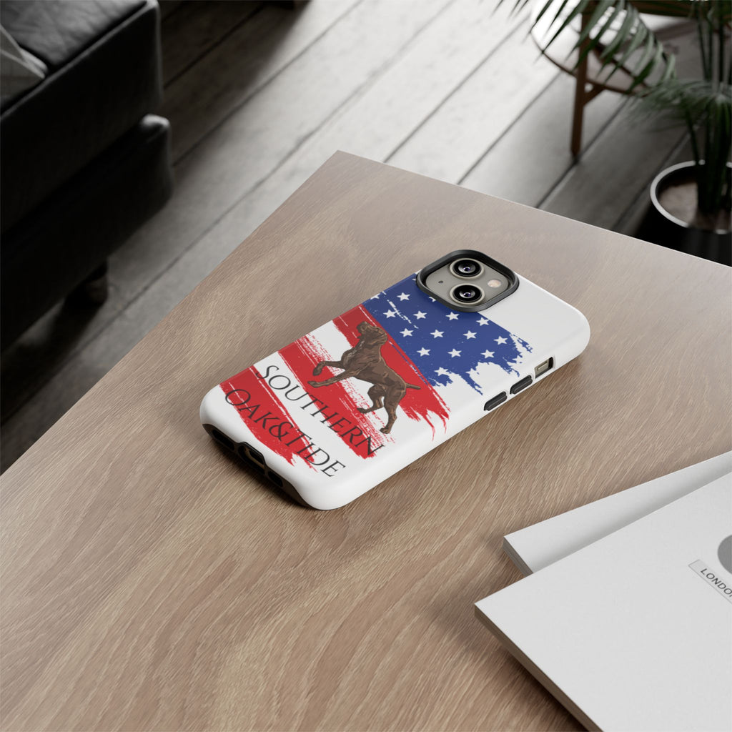 American Flag Pointer Dog phone case | Tough Cases