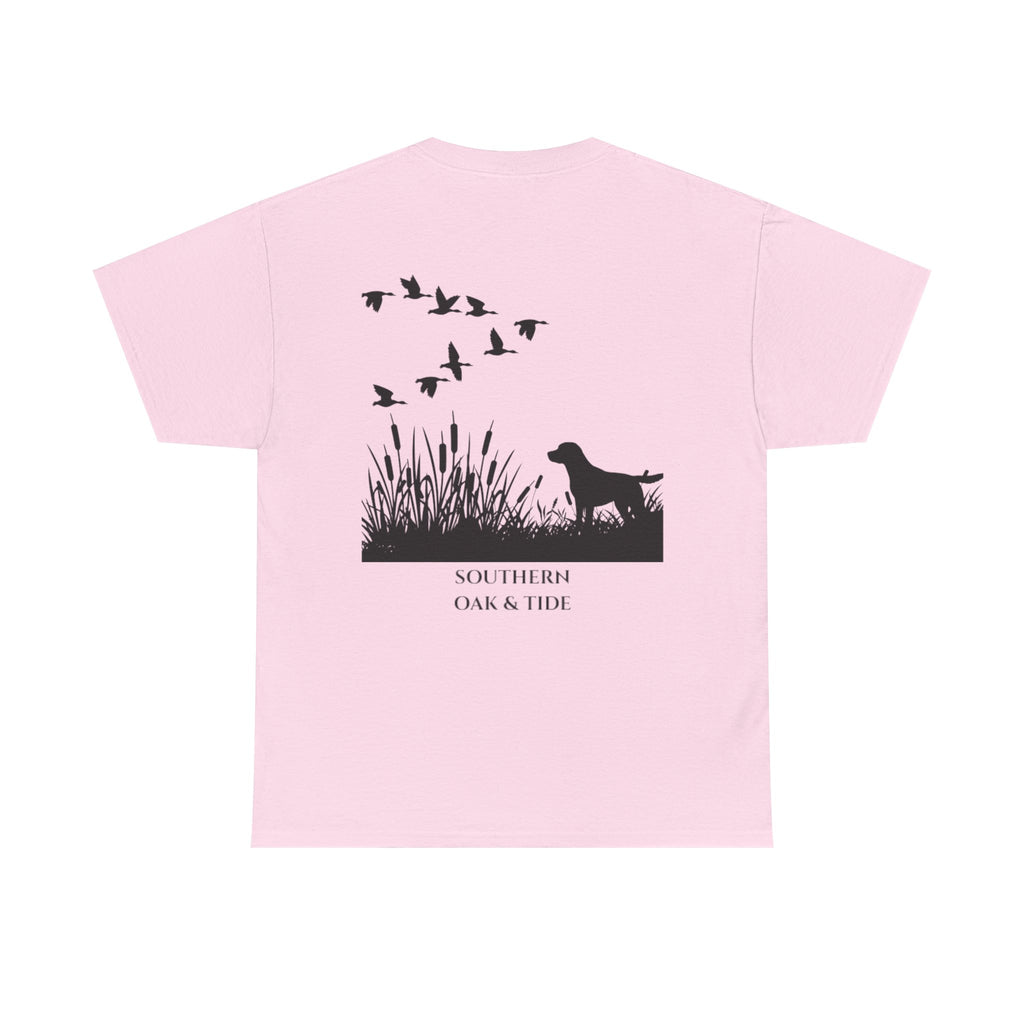 Unisex Heavy Cotton Tee (dog & ducks)