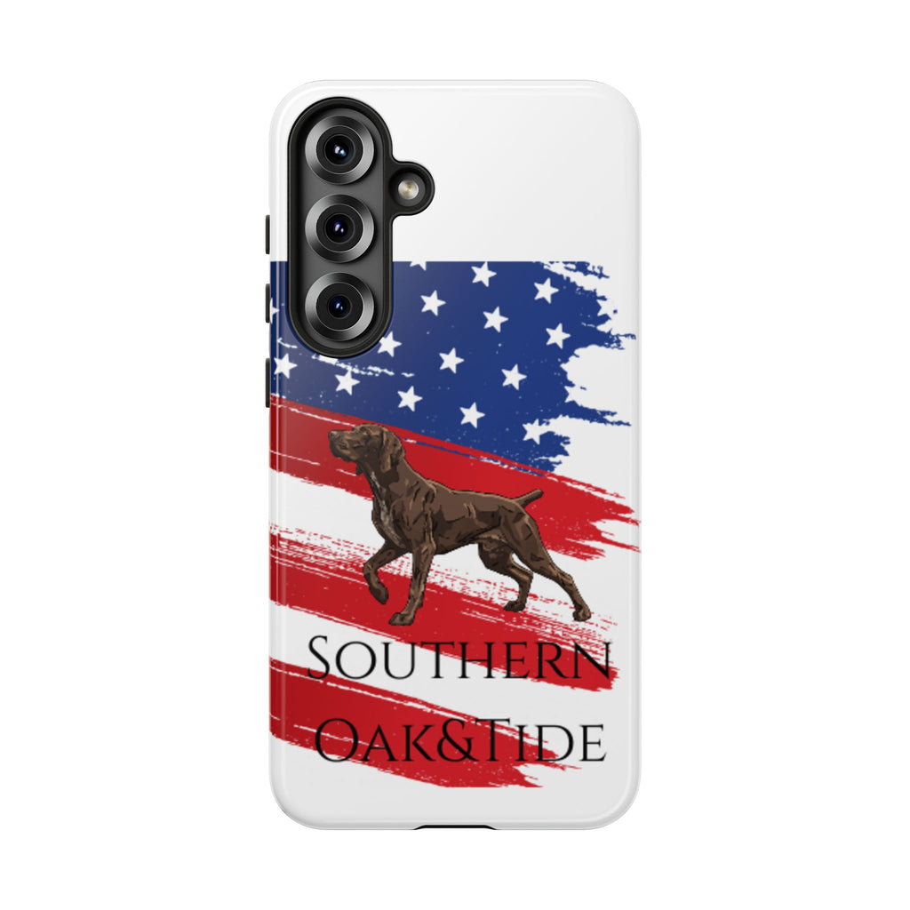 American Flag Pointer Dog phone case | Tough Cases